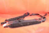 Three nylon padded wide shoulder slings.