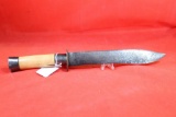 Blacksmith made bowie knife with bone handle, 9
