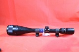 Simmons 6-18x50 duplex rifle scope with rail mount rings. Used.