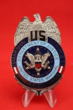 USMS US Marshal Service Supervisory Deputy Badge Replica