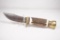 German Bull fixed blade skinner with 4.0 inch blade. Stage handle. German stainless, handmade.