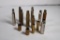 Box of miscellaneous brass, including 30-06, 284 win, 7mm rem mag, 300 wsm, 338 win mag, 25-06, 45