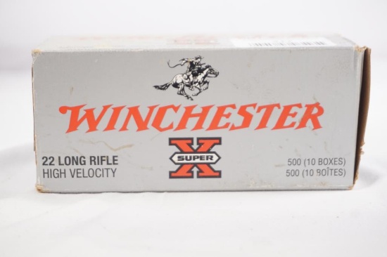 One brick of Winchester Super X 22 LR Hollow Points 37 gr, 500 count
