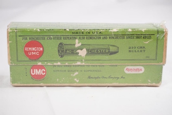 Unopened box Remington Arms Co. .40-60 Winchester 210 gr new old stock, 20 count