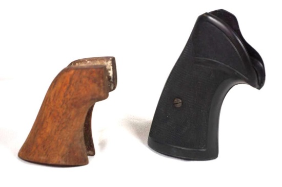 Two pistol grips. One Pachmayr Presentation and one wood. Used.