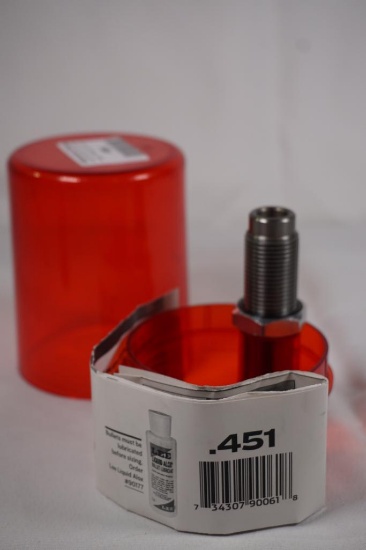 Lee .451 sizing die only. Looks new.