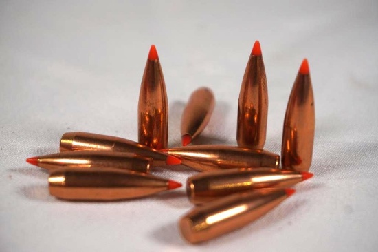 Two boxes of Hornady 30 cal 150 gr. One GMX, count 50 and one partial InterBond, approx count 50.