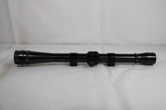 Weaver K10 fine crosshair rifle scope with rail mount rings. Used, in nice condition.