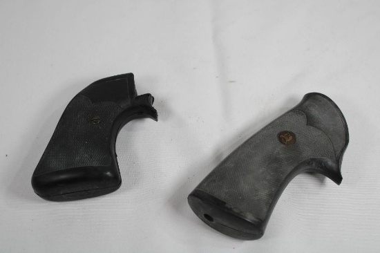 Two Pachmayr pistol grips,... one for Ruger Blackhawk and one for Dan Wesson .44. Used on good