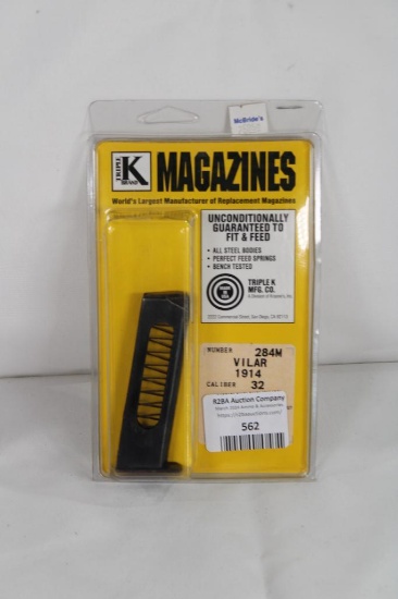 Triple K magazine for Vilar 1914, 32 cal. New .i box.