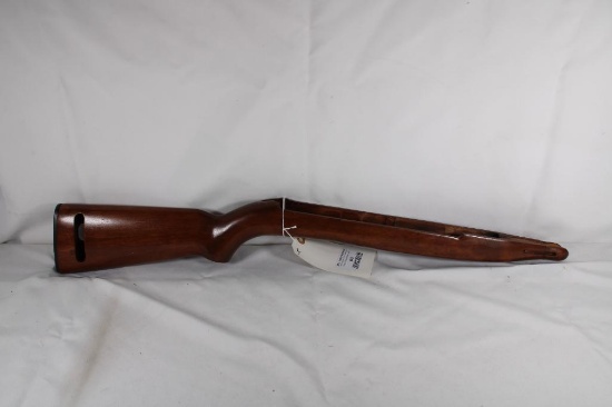 M1/M2 carbine wood stock. Flaming bomb marked, possible refinished, no major defects.