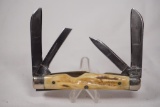 Case XX Model 5488 Circa 1973 Stag Congress. 3.5 inch main blades. In good condition with lots of