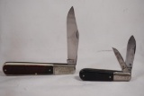 Two Barlow folding knives. One 5