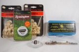 Bag of 44 cal Cap N' Ball black powder bullets, percussion caps, nipples, etc.