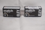 Two boxes of ELEY 22 LR 40gr Match. New, count 100.