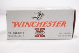 One brick of Winchester Super X 22 LR Hollow Points 37 gr, 500 count