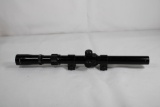 Tasco 3-6x15mm fine crosshairs, 22 riflescope. Used with rail mount rings.