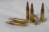 One blue plastic Lapua ammo box with 223 Rem Match JHP. Count 50.