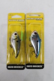 Two Booyah crank fishing baits. New in packages.