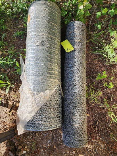 Two 3 ft rolls of chicken wire. New.