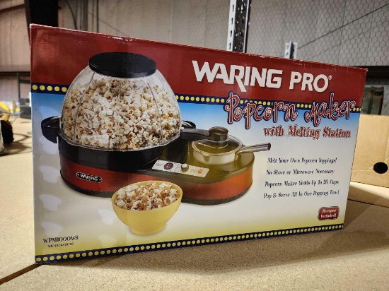 Waring Pro popcorn maker. New in box.