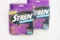 Two spools of Stren mono 12# fishing line. One full and one not.