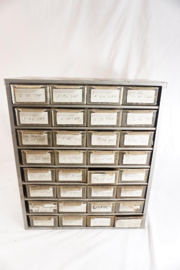 Small metal cabinet with drawers