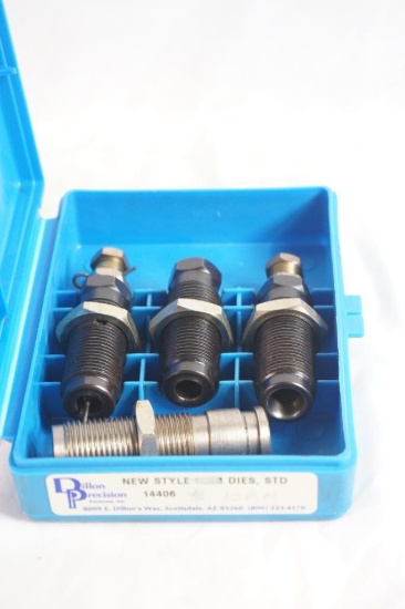 One Dillon 4 die set for 10mm. Used.