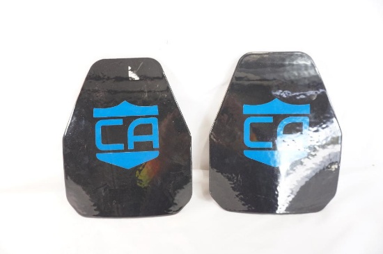Two level III+ body armor plates.