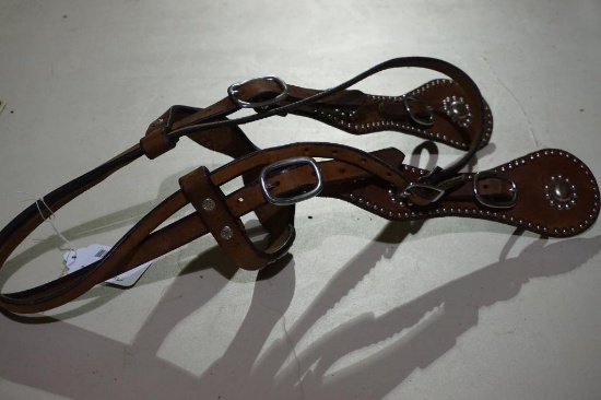 One leather decorative bridle. Used.