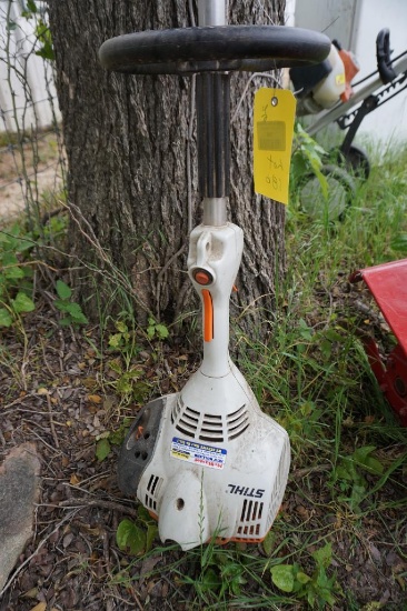One Stihl lawn edger, weed eater Used. Runs per consigner.