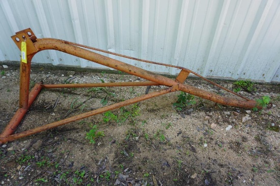 Boom pole attachment for 3 point hook up