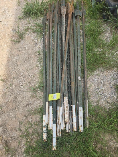 Seventeen 6 foot T-posts. Used.