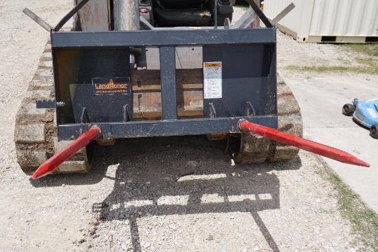 Land Honor hay bale spear for skid steer