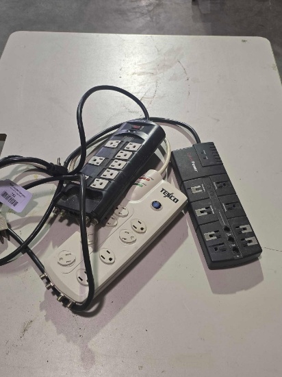 Three power strips.
