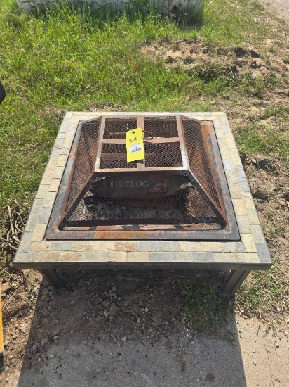 Square outdoor firepit