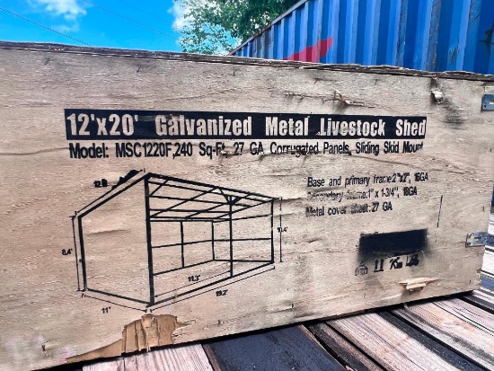 Livestock Shed 12'x20'. New in box.