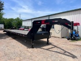 40' Flatbed 2024 HT Model. Has mega ramps very nice clean trailer. Slow TITLE