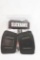 Two Blackhawk ambidextrous leather belt slide holsters in pkg