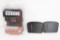 Four Blackhawk ambidextrous leather belt slide holsters