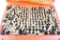All industrial plug pin gage set. In plastic case