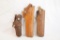 Three leather holsters