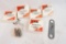 Bag of Lee 4 hole turret quick change turrets. In boxes. Plus miscellaneous press items.
