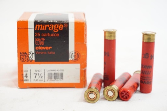 One box of Mirage .410 gauge 7 1/2 shot 2 1/2", 25 count