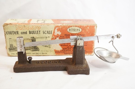 Redding powder and bullet scale in box
