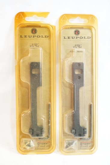 Two Leupold STD Win 70A scope bases, new in pkg