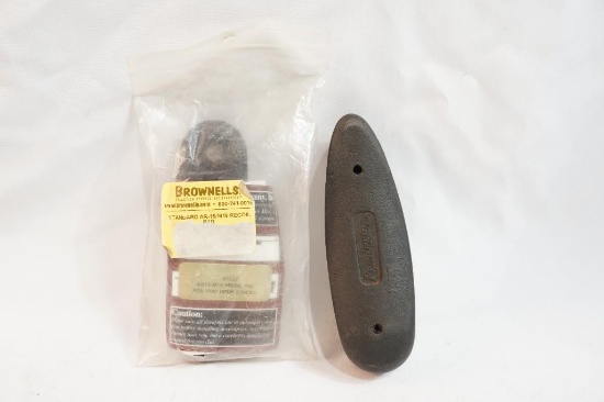 Two recoil pads, one Remington andone for AR-15