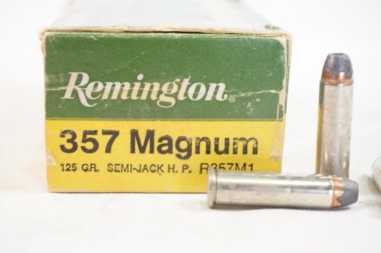 One box of Remington 357 Magnum 125 gr, 50 count