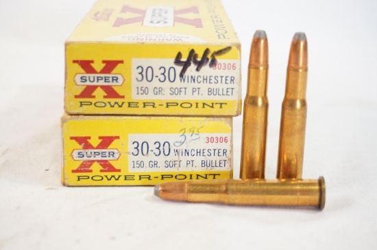 Two boxes of Western Super X 30-30 Win 150 gr, 40 count total