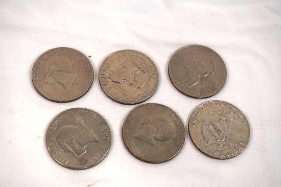 Roll of 20 , 1776-1976 uncirculated $1 Eisenhower and Liberty bell coins
